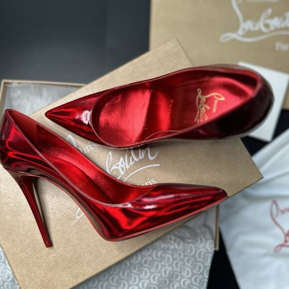 Christian Louboutin SO KATE 120 Psychic Patent Leather Pumps Heels - Picture 2 of 8